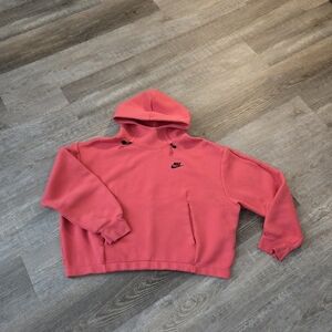 Nike Womens Medium Pink Pullover Hoodie